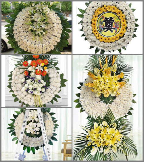 湖南永州祁阳县文明镇菱角塘村花圈速递